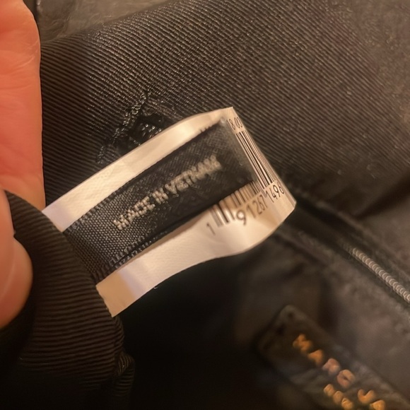 Marc Jacobs Black Backpack with Gold Accents